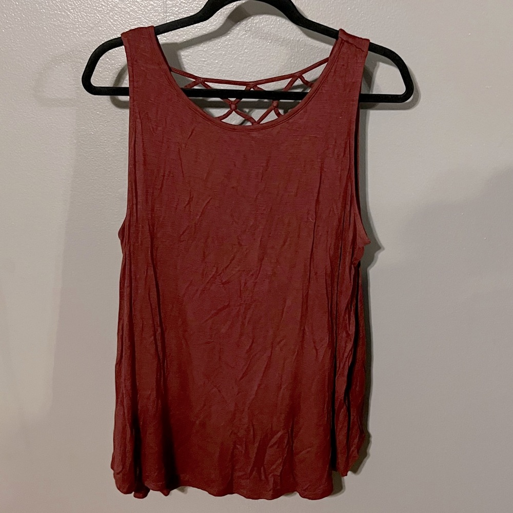 Maurices Maroon 24/7 Tank
